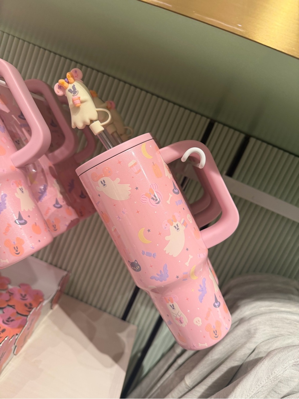 Disney Parks 2026 Halloween Pastel Cutie Minnie Mouse Pink Tumbler Cup New